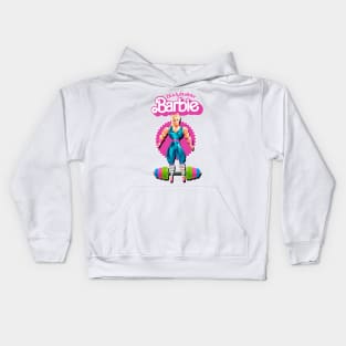 Bodybuilder Barbie Kids Hoodie